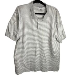 Goodfellow & Co Men's Gray Striped Knit Shirt